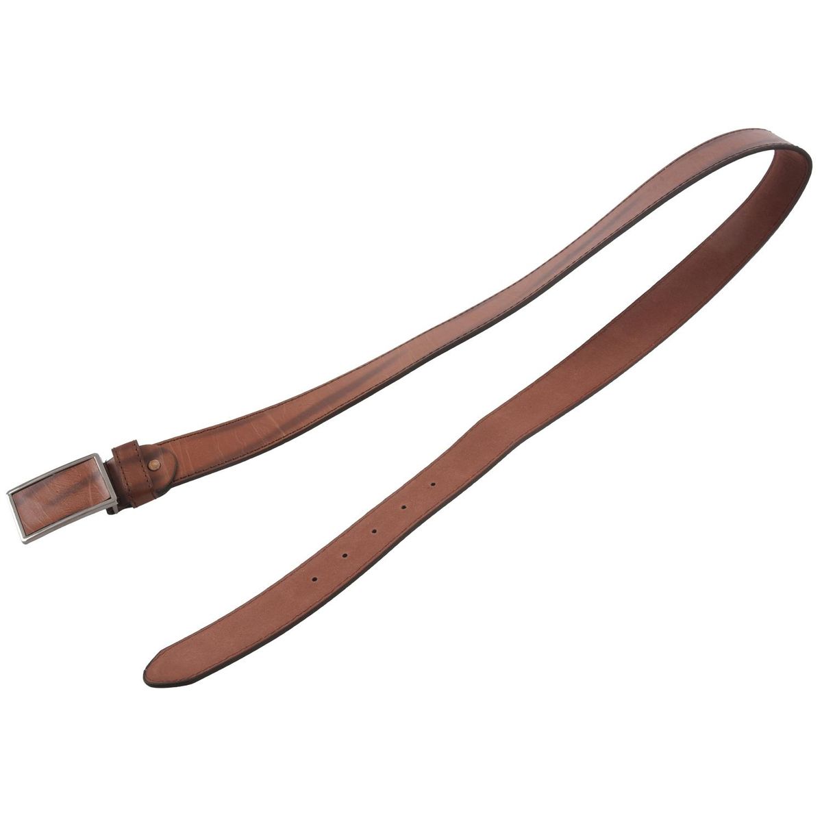Men's Leather Belt Metal Buckle Automatic Clasp 39-43 inch