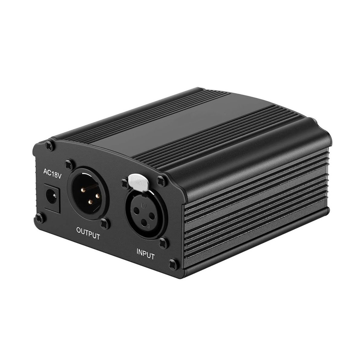 For 48V Phantom Power Bm 800 Microphone Supply with Adapter XLR Audio Cable for Any Music Recording Equipment US Plug