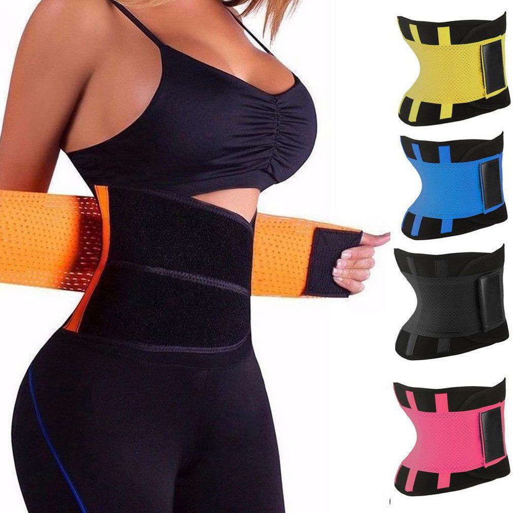 Postpartum Recovery Fitness Slimming Belt Power Body Shapers Waist Trainer Trimmer Sport Gym Hot Suana Sweating Wrap Black