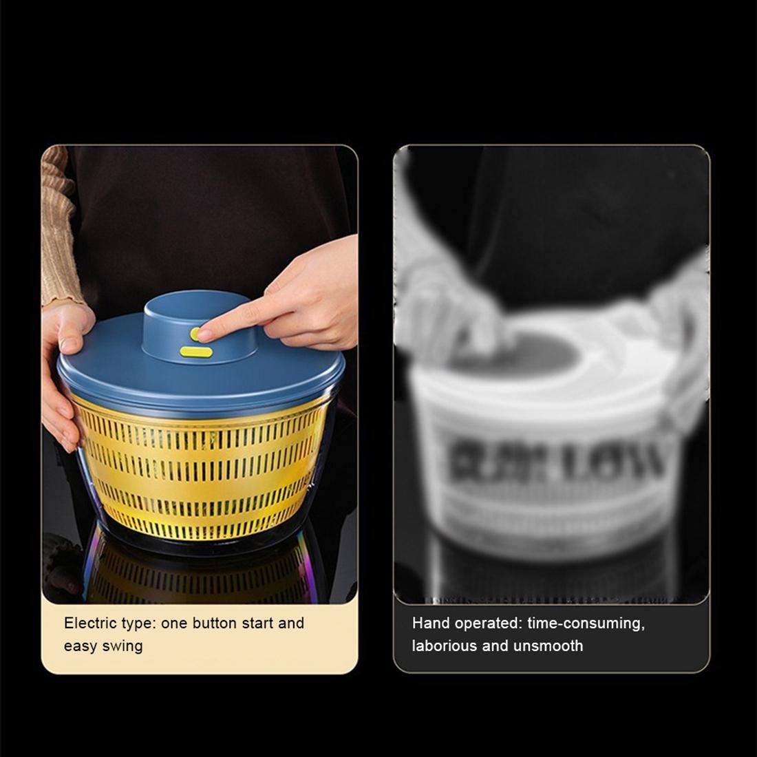 Electric Dryer Salad Spinner Dehydrator Multifunction Fruits