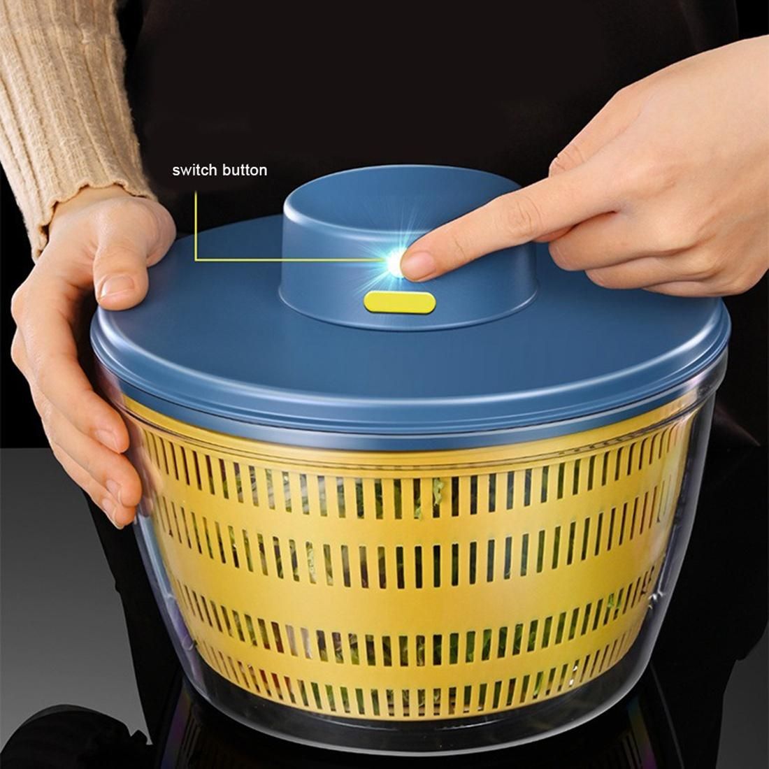 Electric Dryer Salad Spinner Dehydrator Multifunction Fruits