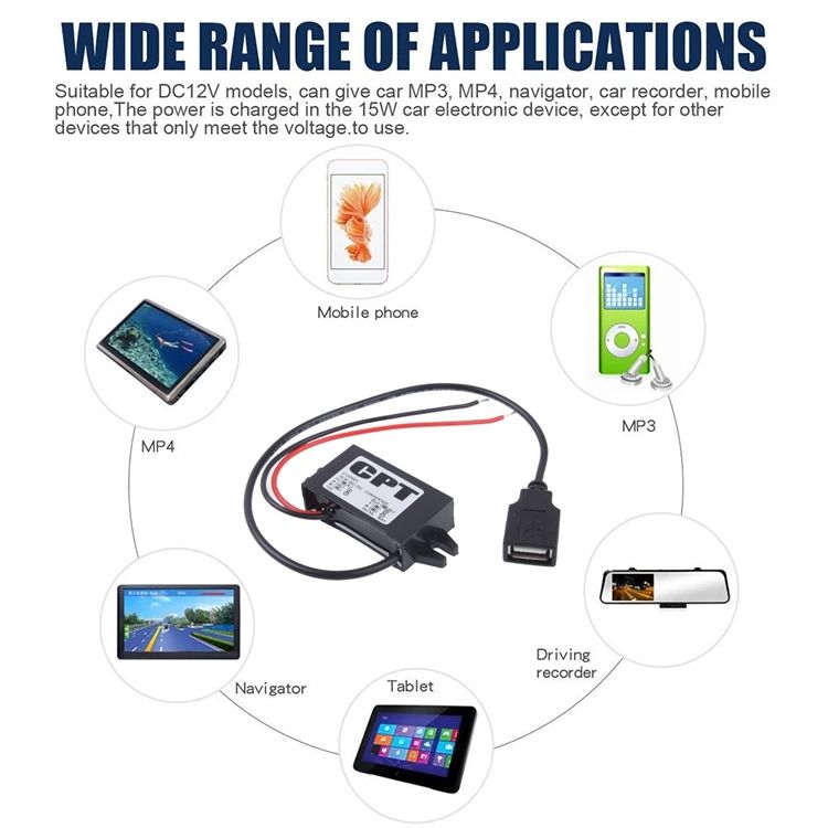 12V To 5V DC-DC 15w Step Down Power Converter Module