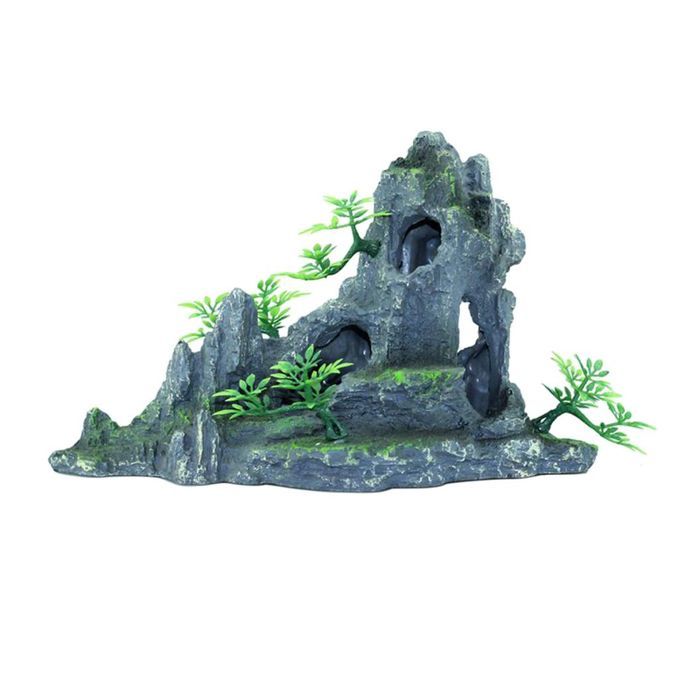 Ornament Accessories Mountain View Hiding Cave Aquarium Tank Decor