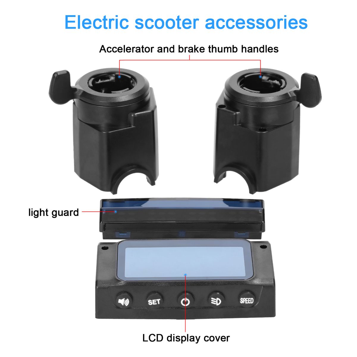 8 Inch Electric Scooter LCD Display Monitor Cover Light
