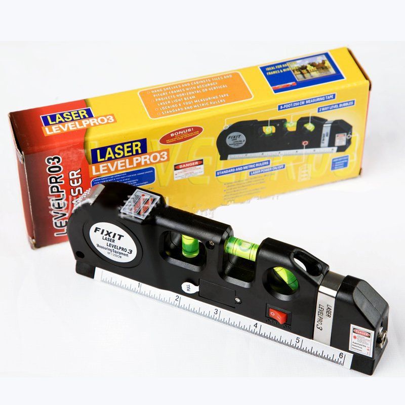 Practical Laser Level Horizon Vertical Measure Tape Wire In