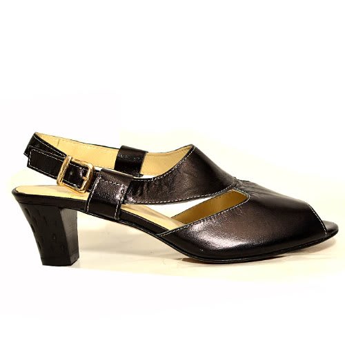 Italian Leather Sandals - Black