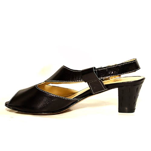 Italian Leather Sandals - Black