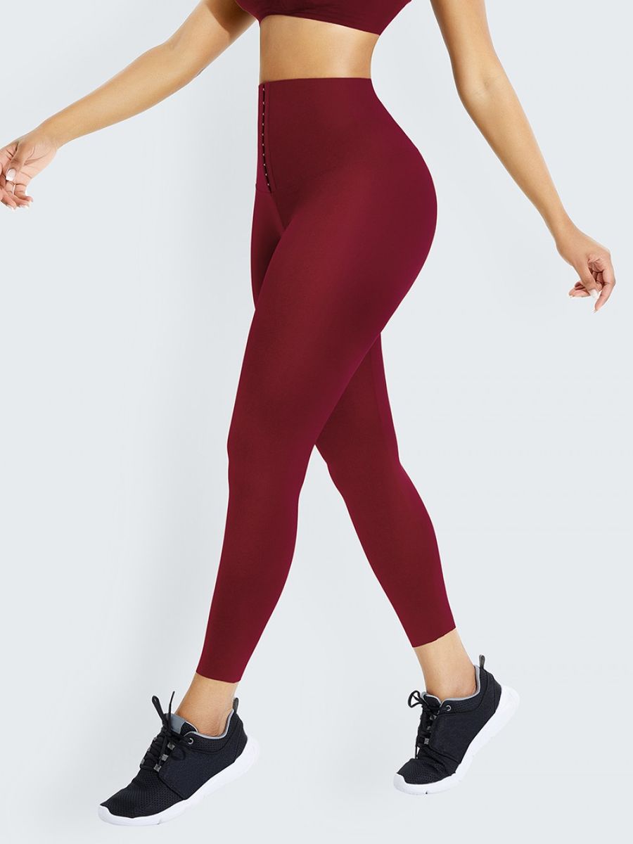 WAISTRAINER LEGGINGS ( WINE COLOR)