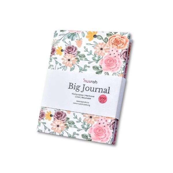 Fancy Notepads Hardcover Jumia Notebooks Journals Diary Light  Floral Theme (200 Pages)