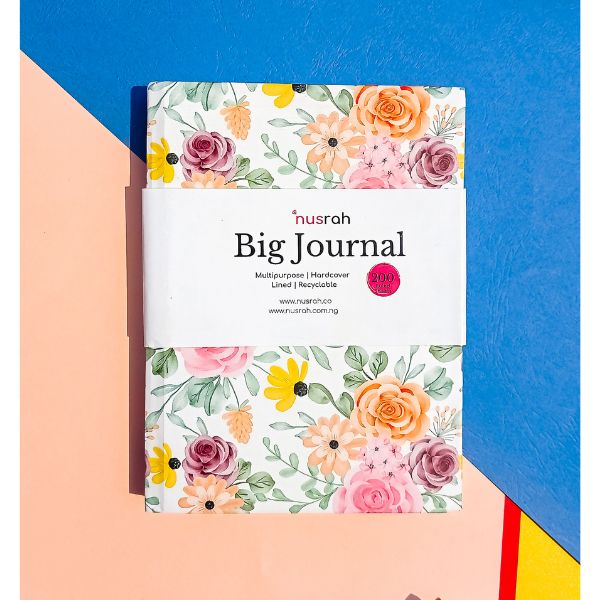 Fancy Notepads Hardcover Jumia Notebooks Journals Diary Light  Floral Theme (200 Pages)