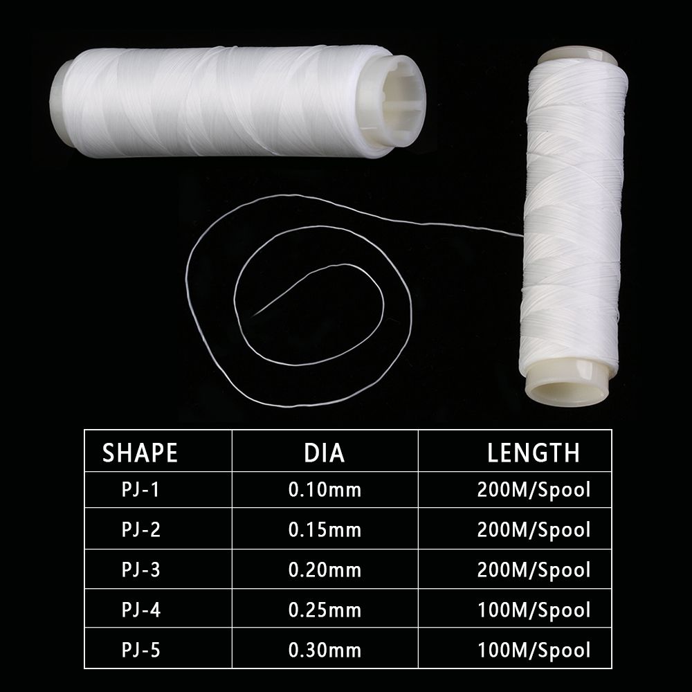 1PC High Tensile PE Nylon Fishing Line Elastic Thread Spool Invisible Wire Polyester Bait String Monofilament Strong Rope Cord 0.25mm -100m