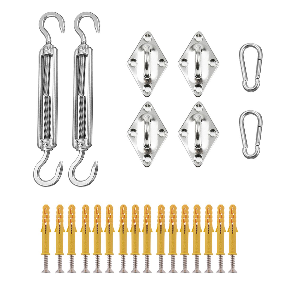 Shade Sail Hardware Kit For Rectangle Sun Shade Sails