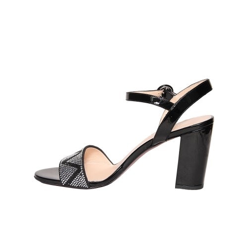 Patent Sandals With Stones Accessories