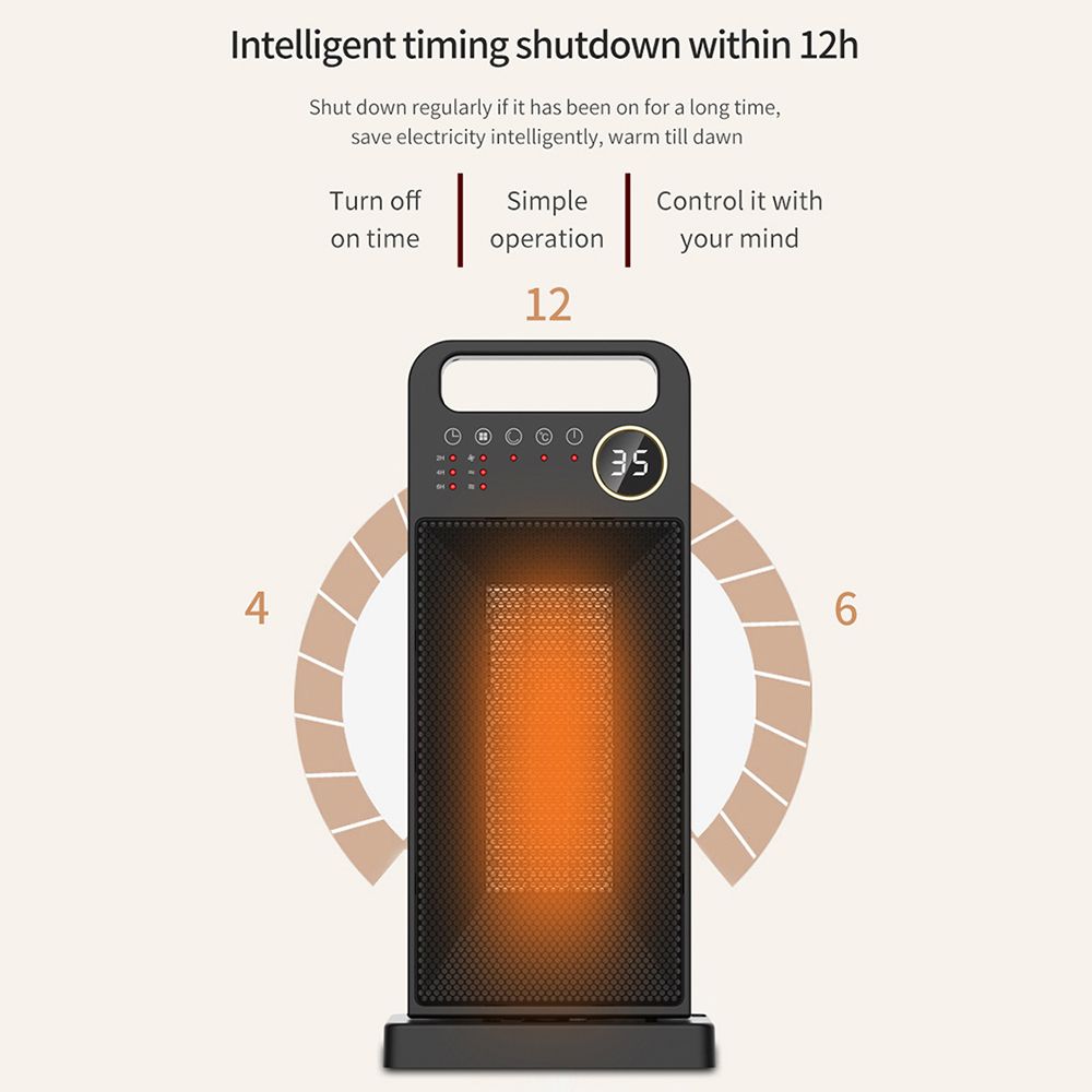 Heater Household 3 Speed Touch Screen Remote Control Mini