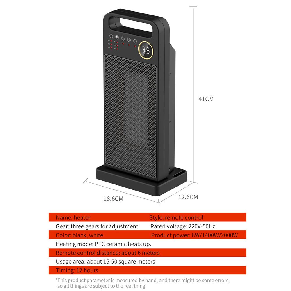 Heater Household 3 Speed Touch Screen Remote Control Mini