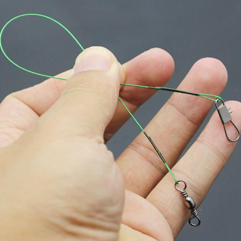Line Leash Lure Line Trace Wire Leader Swivel Snap