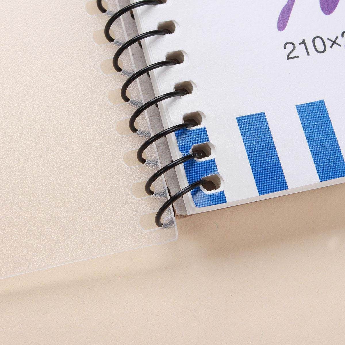 A4 Spiral Coil Bound Art Sketch Book Artist Drawing Pad White Paper 30 Sheets