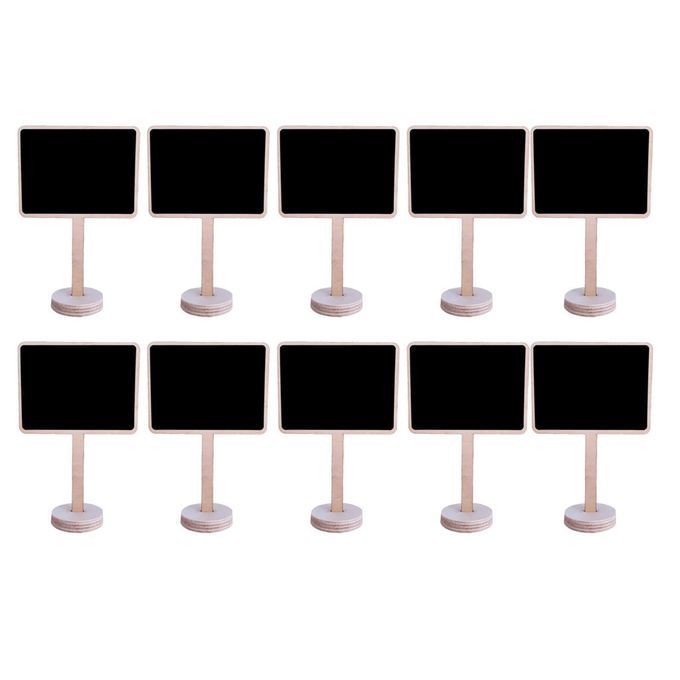 10pcs Wooden Blackboard Wedding Party Home Message Memo Chalkboard