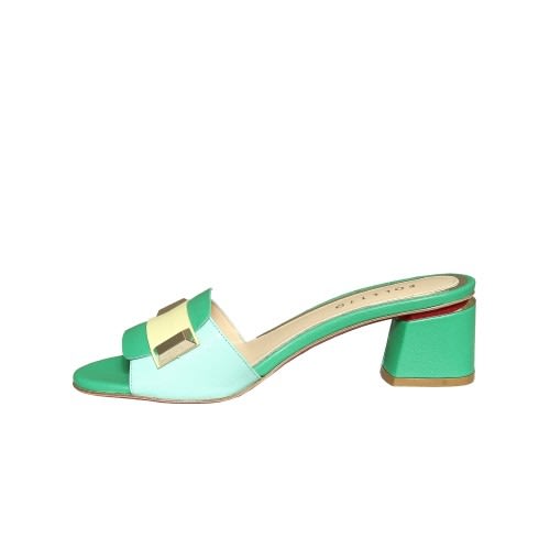 Multi Green Slippers