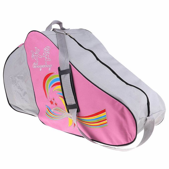 Inline Roller Skating Boots Shoes Skates Protective Gears Set Pink