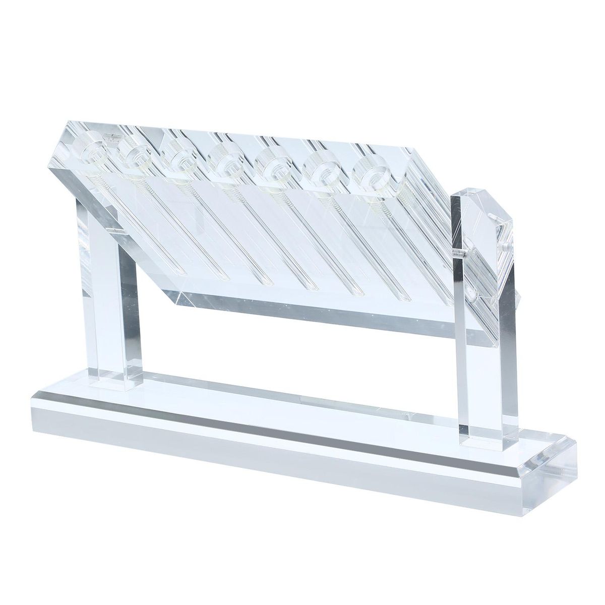 7 Tubes Automobile Oil Quality Comparator Transmission Oil Viscosity Tester Comparator Transparent Glass Tester Demonstration Stand
