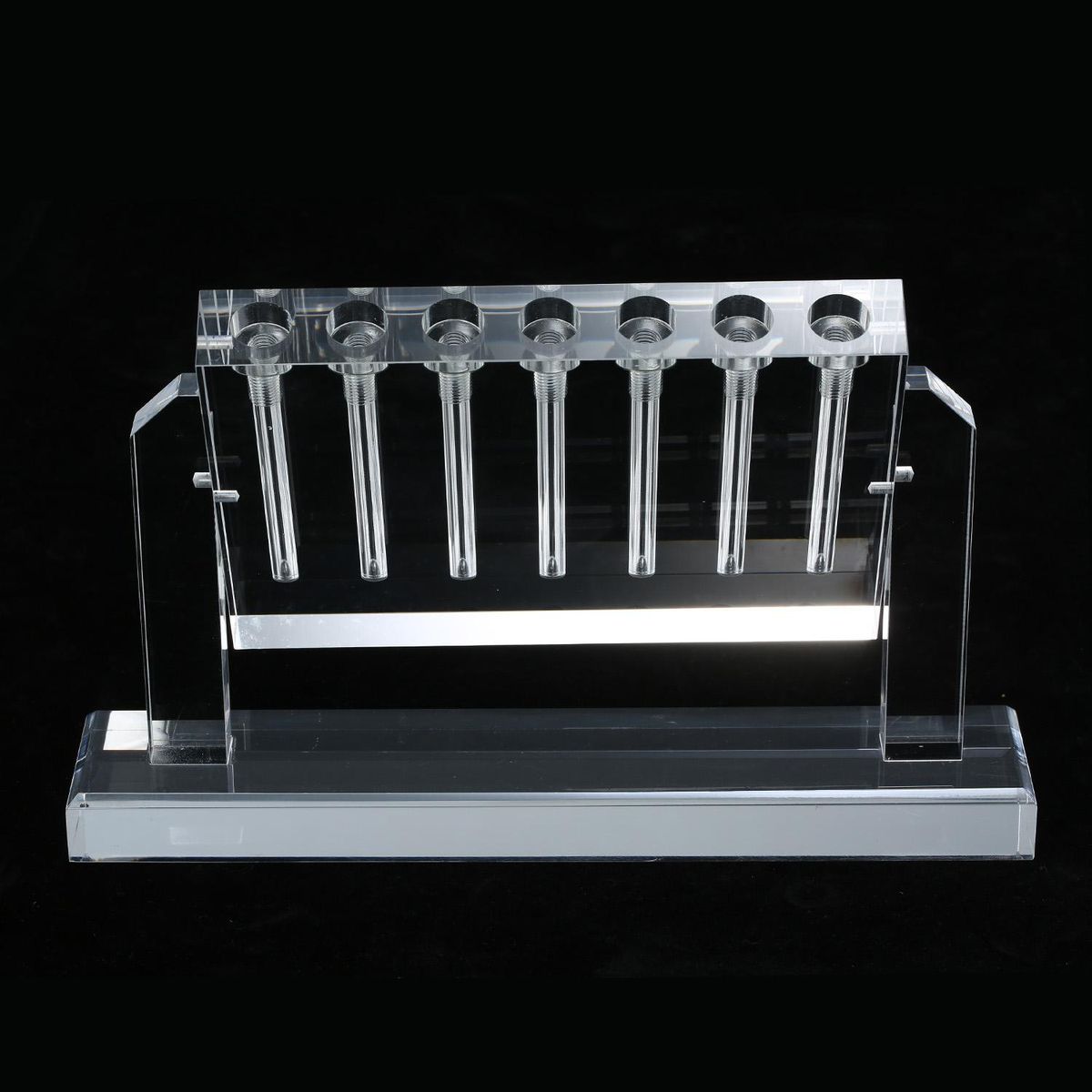 7 Tubes Automobile Oil Quality Comparator Transmission Oil Viscosity Tester Comparator Transparent Glass Tester Demonstration Stand