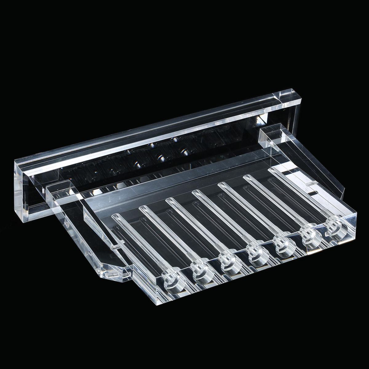 7 Tubes Automobile Oil Quality Comparator Transmission Oil Viscosity Tester Comparator Transparent Glass Tester Demonstration Stand