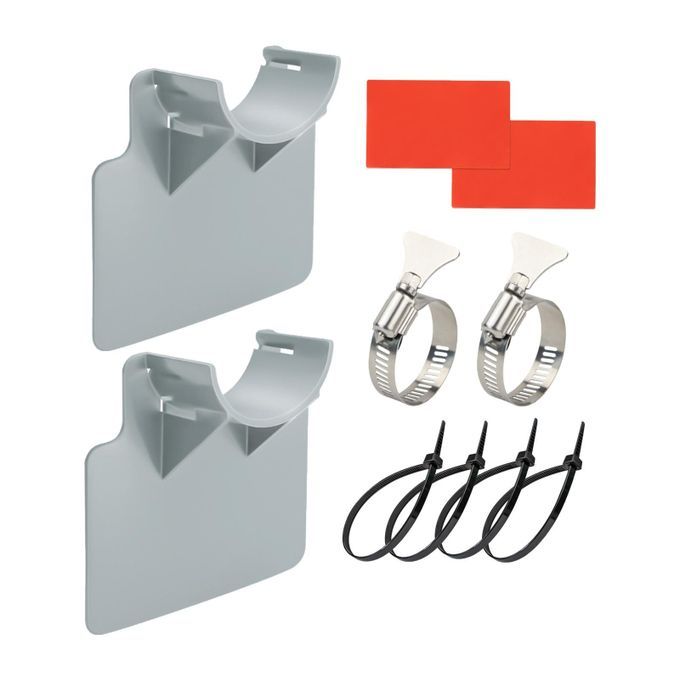Swimming Pool Pipe Holders Support Bracket Accessory Gray Reinforced