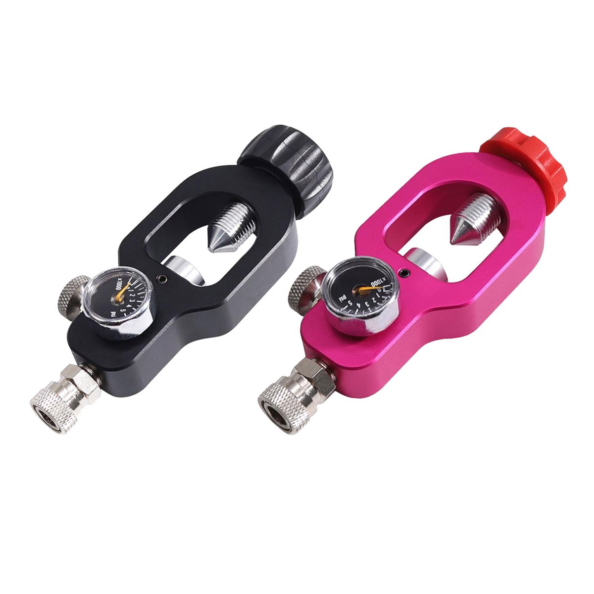 Diving Scuba Tank Refill Adapter Diving Oxygen Cylinder Refill Adapter Valve Scuba Adapter for Diving Equipment-Red