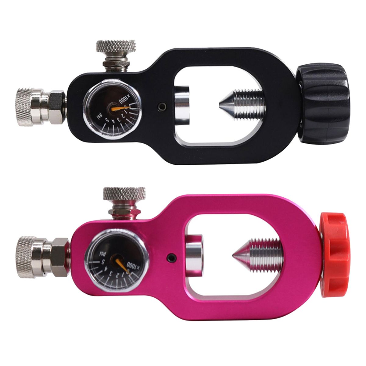 Diving Scuba Tank Refill Adapter Diving Oxygen Cylinder Refill Adapter Valve Scuba Adapter for Diving Equipment-Red