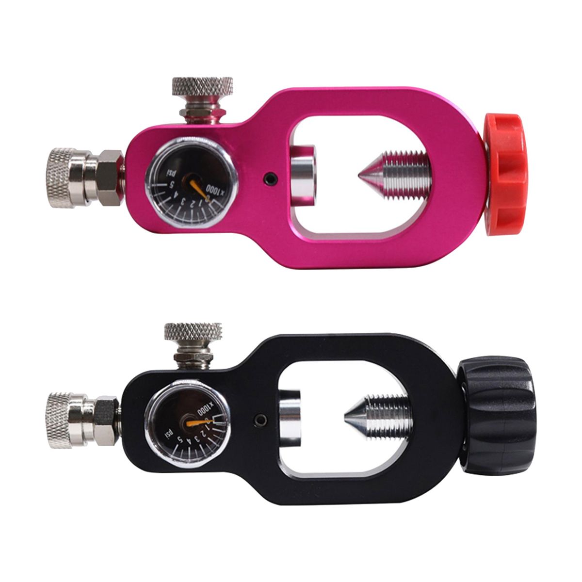Diving Scuba Tank Refill Adapter Diving Oxygen Cylinder Refill Adapter Valve Scuba Adapter for Diving Equipment-Red