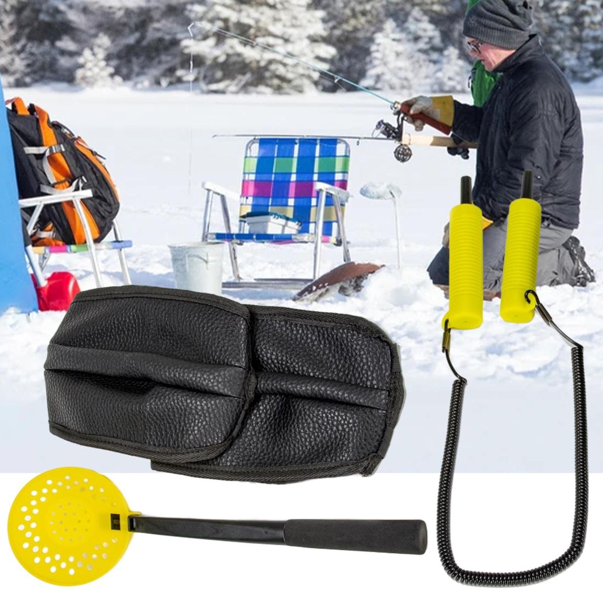 1 Set Ice Fishing Protection Gear Long Lasting Ice Fishing Equipment Kit