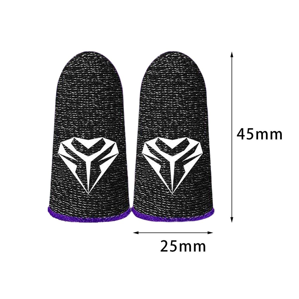 Mobile Finger Thumb Sleeves Gaming Touchscreen Purple