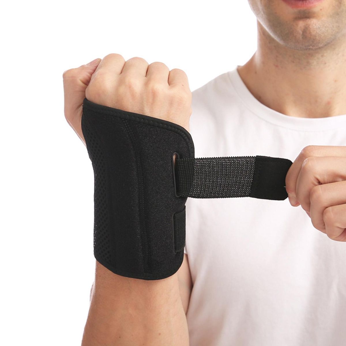 1Pc Wrist Guard Stretchable Sports Wrist Guard Black