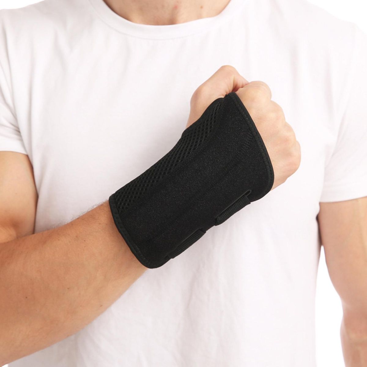 1Pc Wrist Guard Stretchable Sports Wrist Guard Black