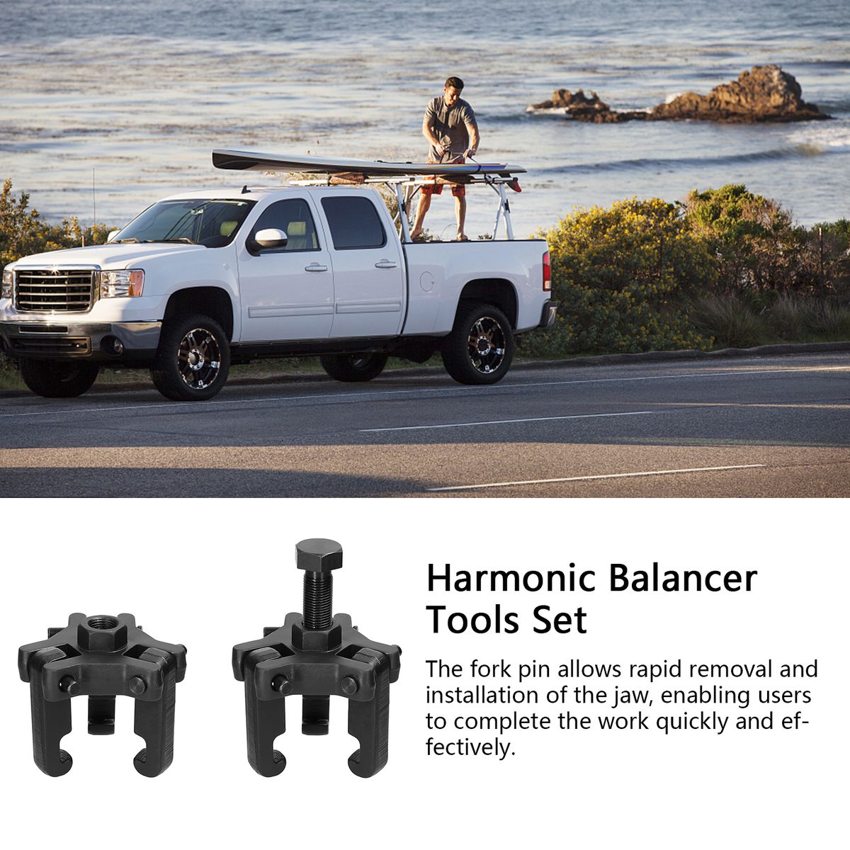 Rustproof Harmonic Balancer Tool Crankshaft Pulley Puller