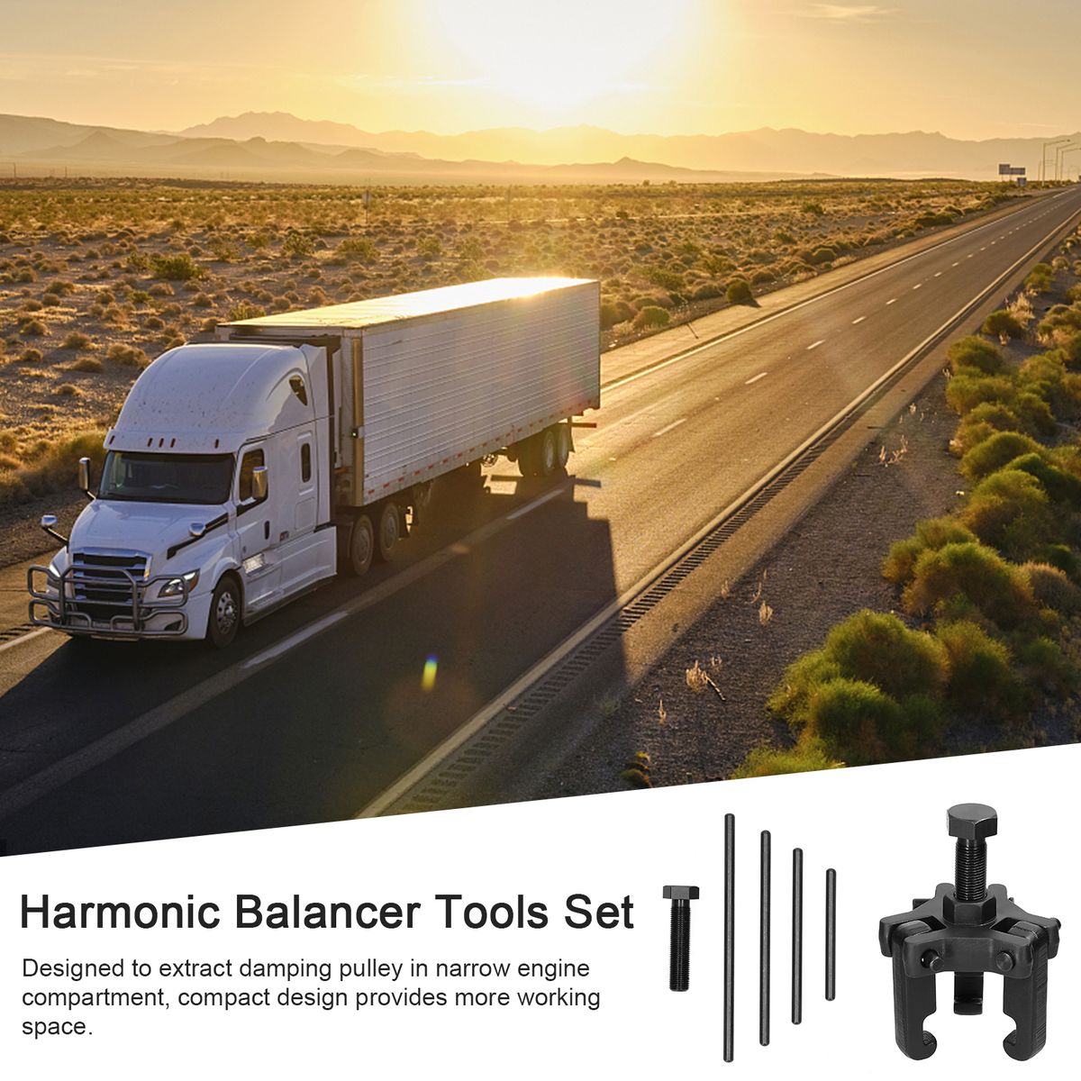 Rustproof Harmonic Balancer Tool Crankshaft Pulley Puller