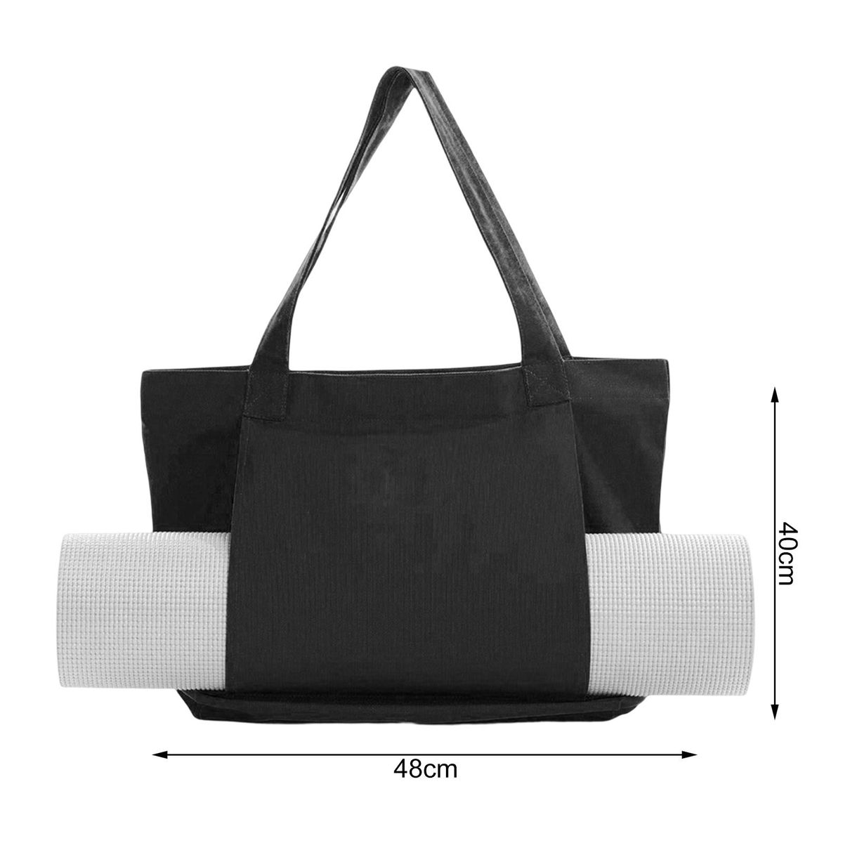 Gym Bag Portable Yoga Mat Storage Bag Black