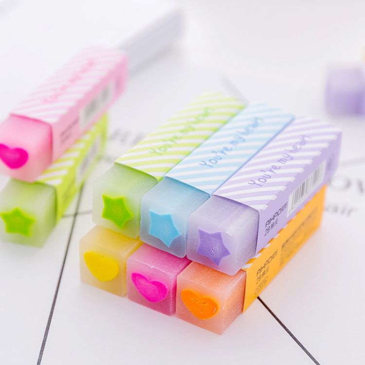 20 PCS Long Love Witing Painting Office Eraser Long Love Eraser