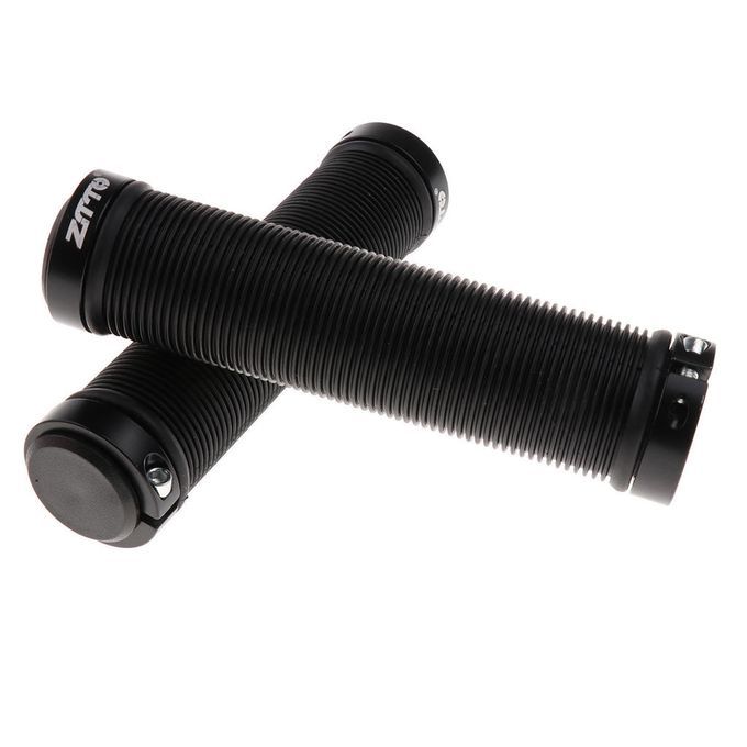 Cycling Bike Handlebar Lock-on Grips Silicone MTB Fixed Gear Black