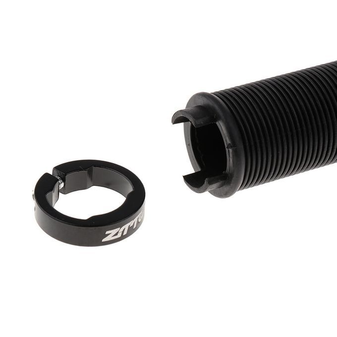 Cycling Bike Handlebar Lock-on Grips Silicone MTB Fixed Gear Black