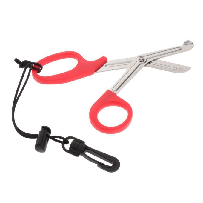 Diving Shears Underwater Escape Multi-function First  Diving Red