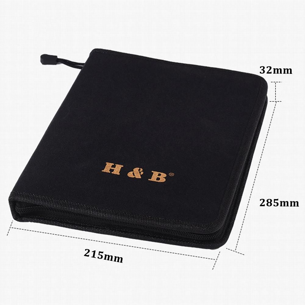 H&B 51pcs/set Professional Drawing Kit Wood Pencil Sketching Pencils Art Sketch Painting Supplies with Carrying Bag