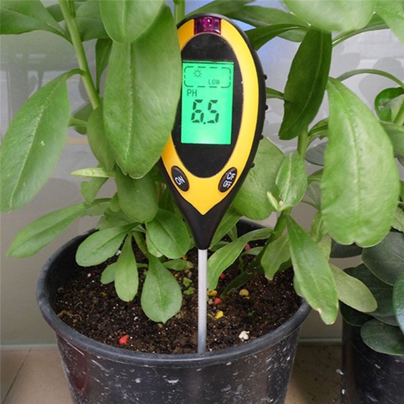 Soil Test Kits 4 In 1 PH Moisture Temperature Sunlight Meter