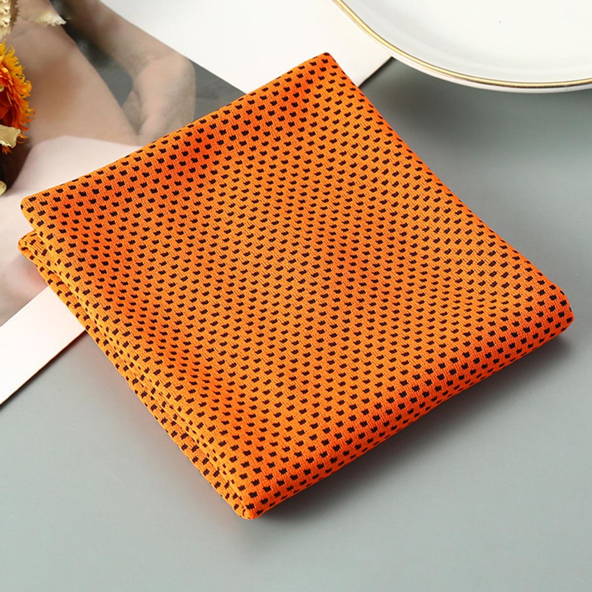 Towel Outdoor Sports Cold Feeling Towel Orange