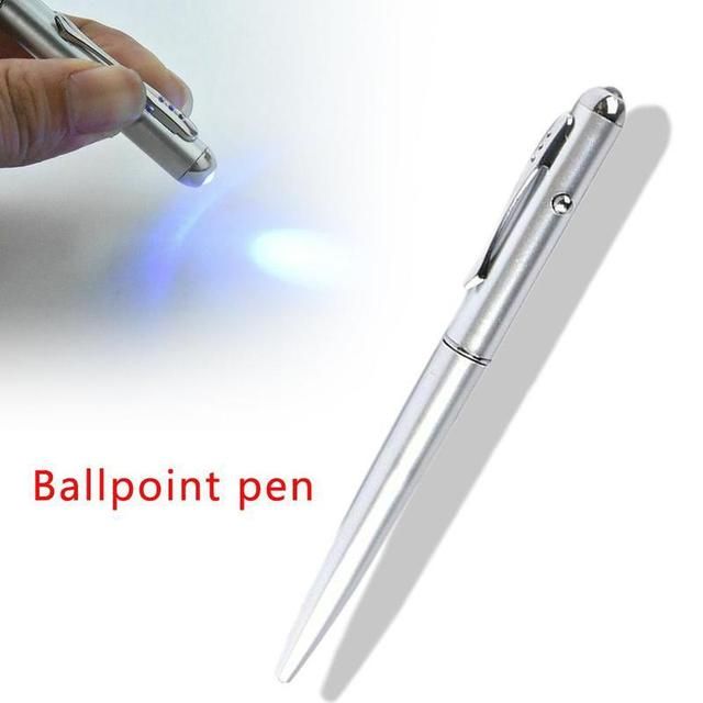 Silver Counterfeit Pen Uv Led Light Invisible Ink