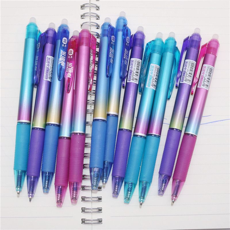 48 Pcs/lot Erasable Refill Ballpoint Pen 0.5mm Bri