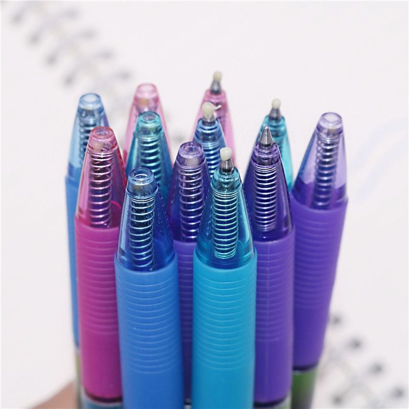 48 Pcs/lot Erasable Refill Ballpoint Pen 0.5mm Bri