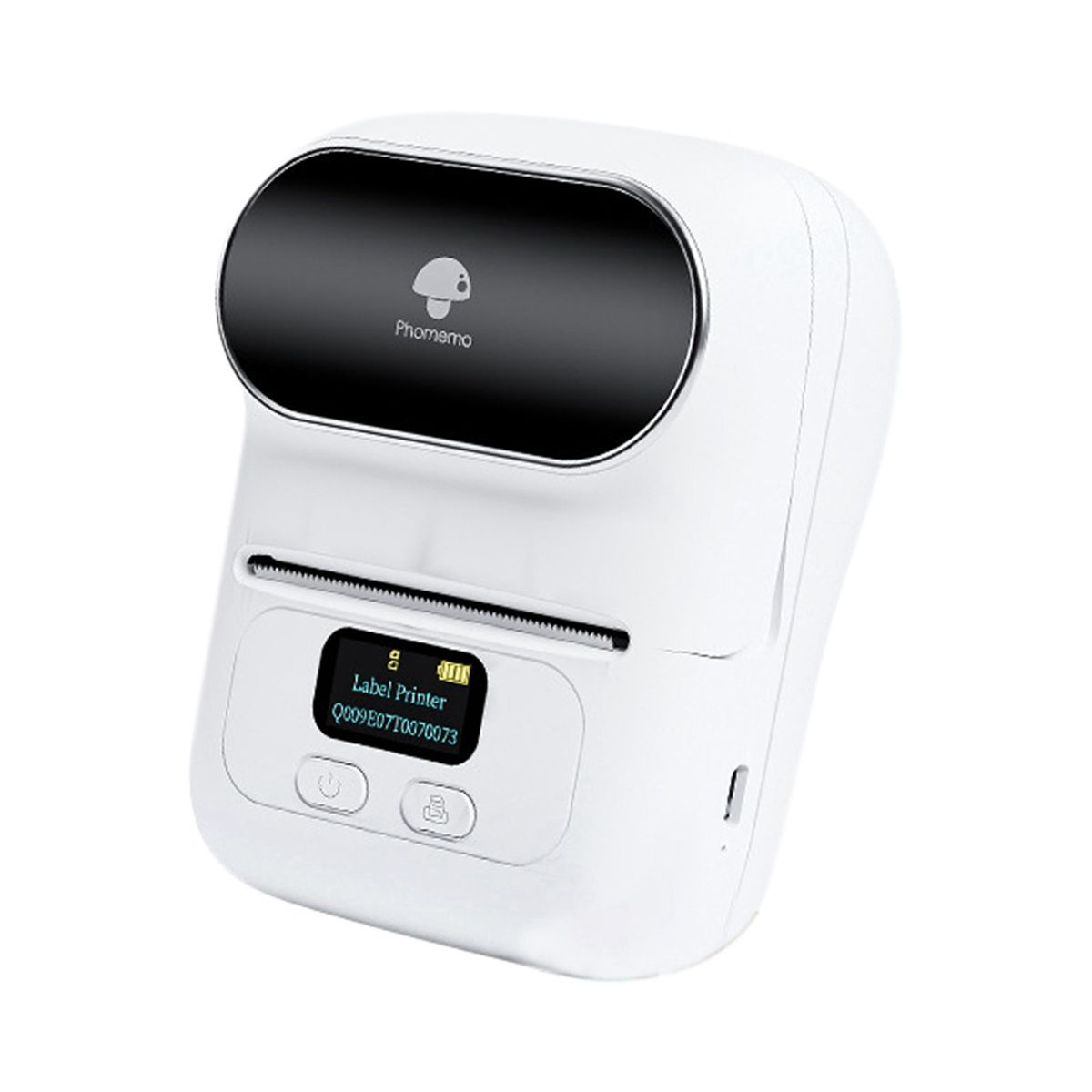 M110 Thermal Printer Wireless Portable Inkless BT Label Printer Using Self-Adhesive Label Paper-White