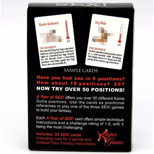 Sex Position Card For Couples Fun - Sex Game Card